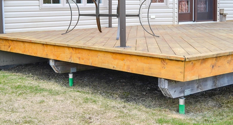 Helical Deck Pier Installation in Fond Du Lac, WI
